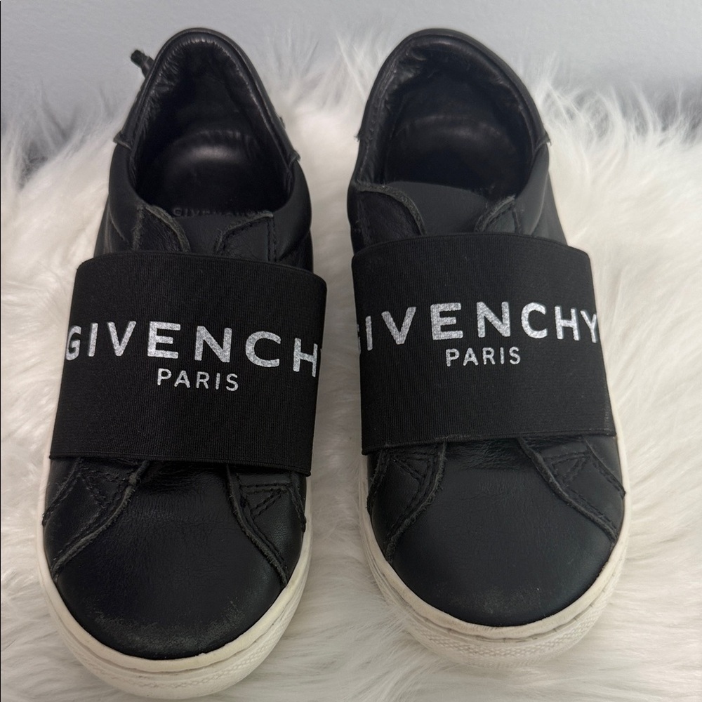 Givenchy Kids Black Sneakers with White Accents